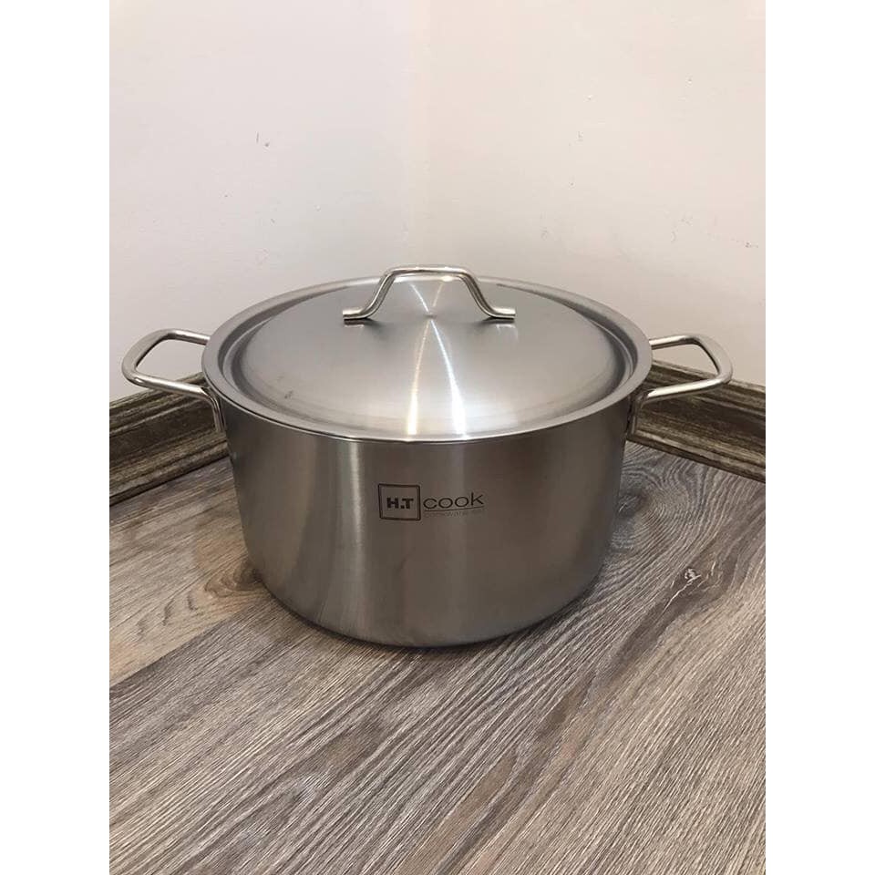 NỒI LUỘC GÀ INOX 430 BẾP TỪ 1 ĐÁY HT COOK