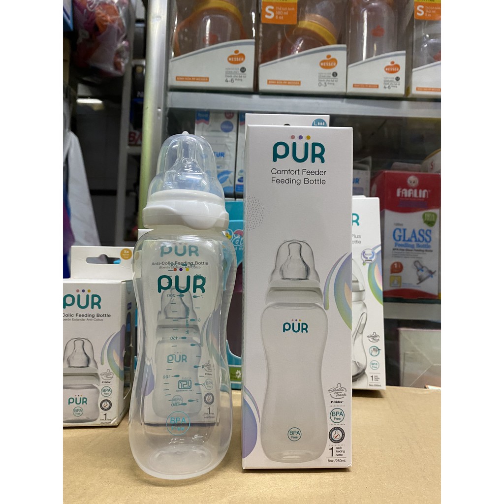 BÌNH SỮA CỔ NHỎ PUR COMFORT 60ML, 120ML , 250ML