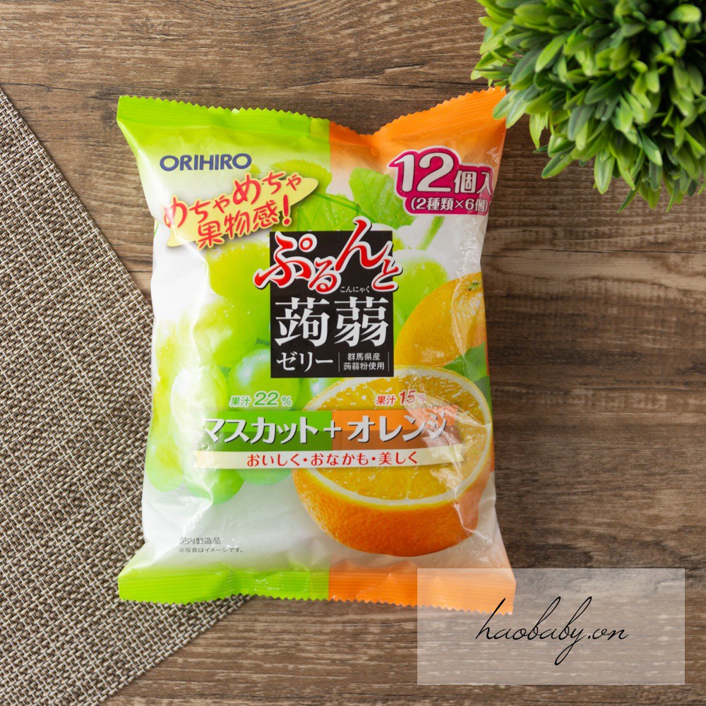 Ăn dặm cho bé Thạch Trái Cây Orihiro Nhật các vị