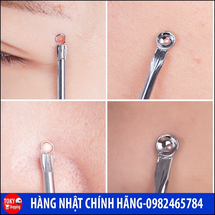 Dụng cụ nặn mụn hai đầu cán dẹt Hàng Nhập Khẩu Từ Nhật