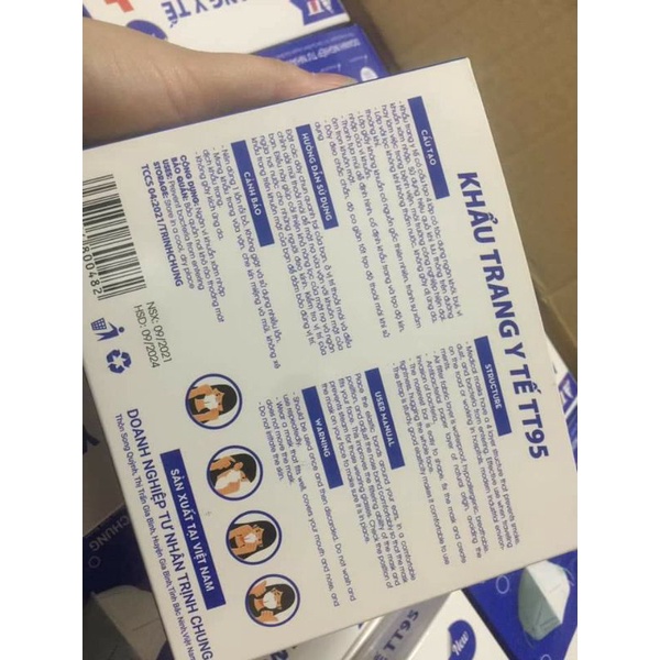 Khẩu trang y tế 4 lớp kháng khuẩn tt95 chính hãng mẫu mới hộp 10 cái | BigBuy360 - bigbuy360.vn