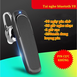 AI NGHE BLUETOOTH , TAI NGHE KHÔNG DÂY, TAI NGHE CHƠI THỂ THAO Y84.1( PIN 250mAh , CHỜ 90 NGÀY , NGHE NHẠC 28H )