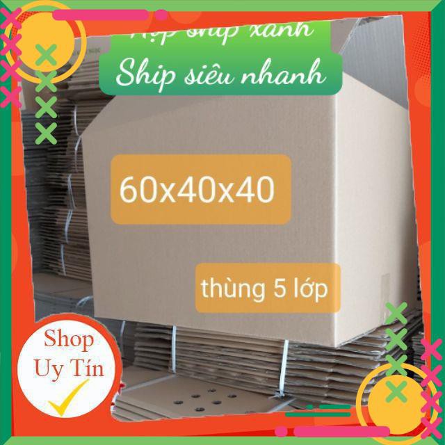 2 cái Thùng 60*40*40 hoặc 50*30*30 thùng carton 5 lớp đóng hàng Sĩ, thùng carton lớn chuyển nhà