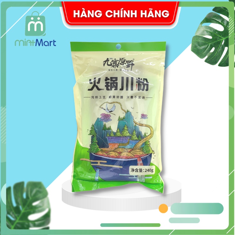 [Date 08/2022] Miến dẹt Trùng Khánh thả lẩu dai ngon gói 240gr