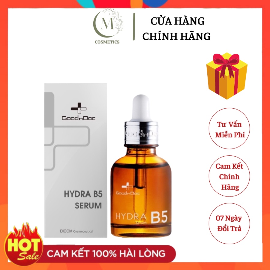 Serum dưỡng ẩm trắng sáng da,cấp nước, chống lão hóa GOODNDOC HYDRA B5 30ml