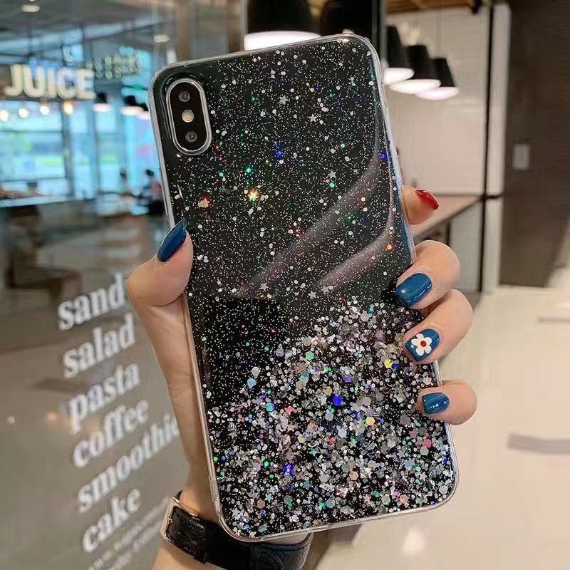 Ốp điện thoại cứng đính sequin cho SAMSUNG A10 A20 A30 A50 A50S A30S A70 A21S A51 A71 A11 M11 A10S A20S