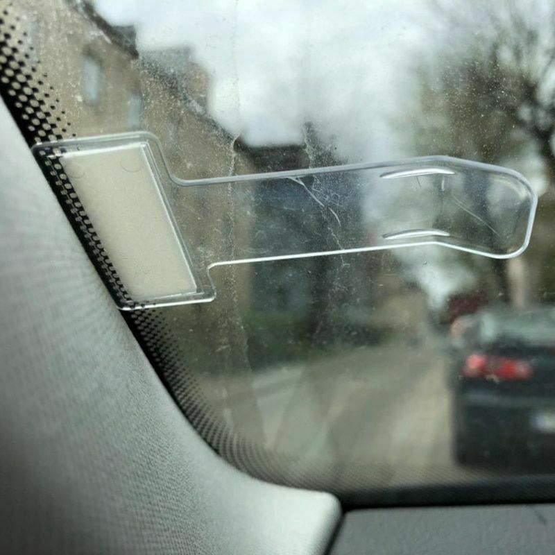 Bộ 5 kẹp giữ thẻ đỗ xe dán kính chắn gió xe hơi