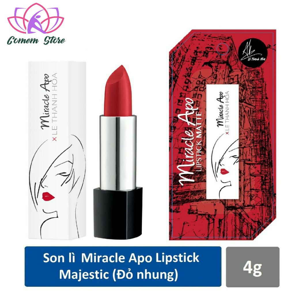 Son lì Miracle Apo Lipstick Matte x Lê Thanh Hòa 4g