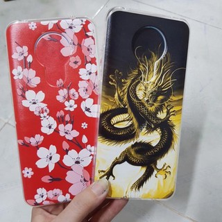 Ốp lưng Nokia 5.3 dẻo in hoa rồng vàng