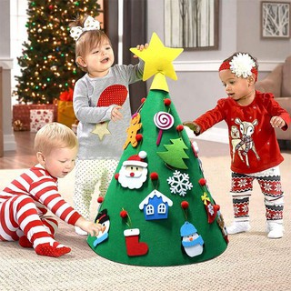 Cây thông Noel bằng vải nỉ trang trí giáng sinh