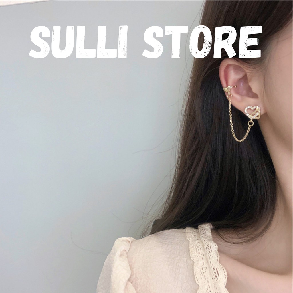 Khuyên kẹp vành trái tim Sulli store (chiếc)
