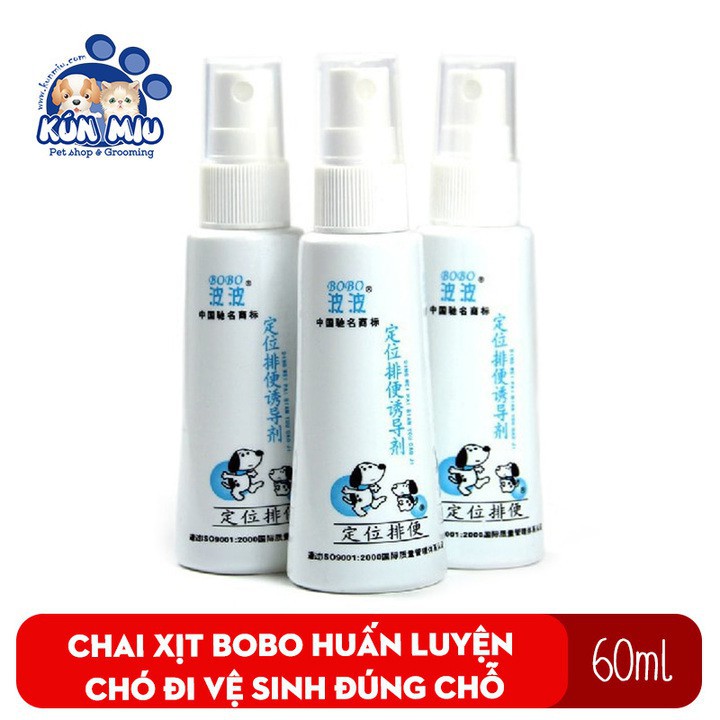 Chai xịt vệ sinh huấn luyện chó đi vệ sinh đúng chỗ Bobo