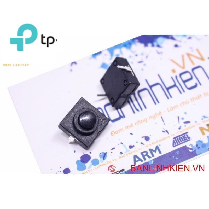 Công Tắc Đèn Pin 2P CT-1212, công tắc đèn pin màu đen 2 chân