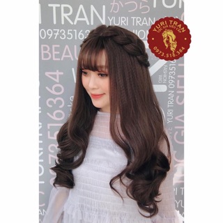 Tóc bộ siêu cấp YuriTran (xoăn đuôi nhỏ 50 socola tết tóc)