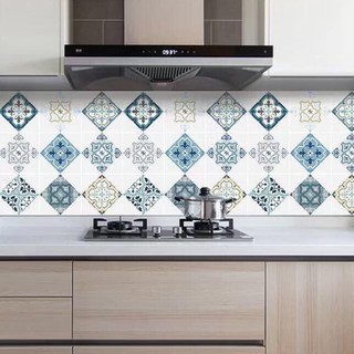 Giấy Dán Tường Kích Thước 3m x 60 cm , Trang Trí Nhà Bếp Chống Thấm Dầu Mỡ Kèm Họa Tiết Mới (Được làm từ nhôm Foil)