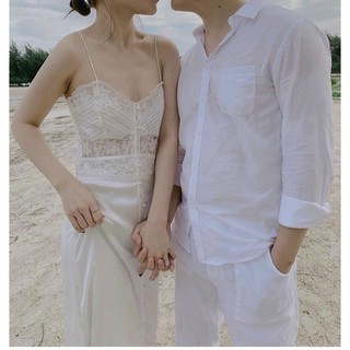ĐẦM MAXI HAI DÂY REN NGỰC (KÈM VIDEO HÌNH THẬT)