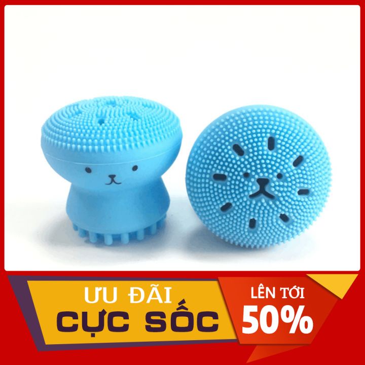Cọ rửa mặt bạch tuột SHOPSIRO, Bạch tuột rửa mặt giúp làm sạch da loại bỏ bụi bẩn