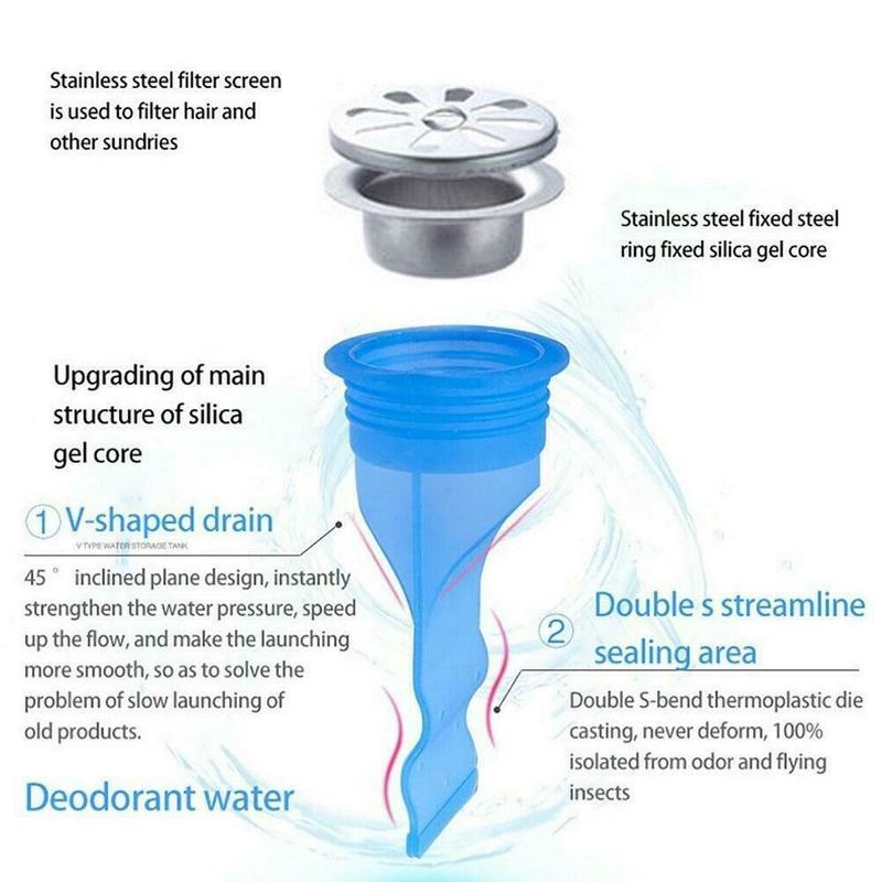 Nắp Đậy Cống Thoát Nước Sàn Silicone 4 Kiểu Dáng Khác Nhau