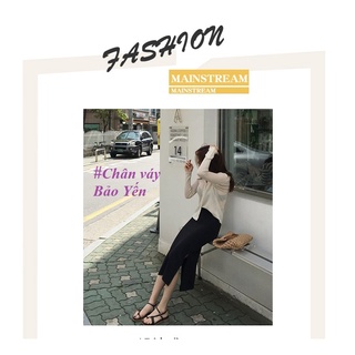 Chân váy dài xẻ tà 2 cạnh ( hàng sẵn size) - M84
