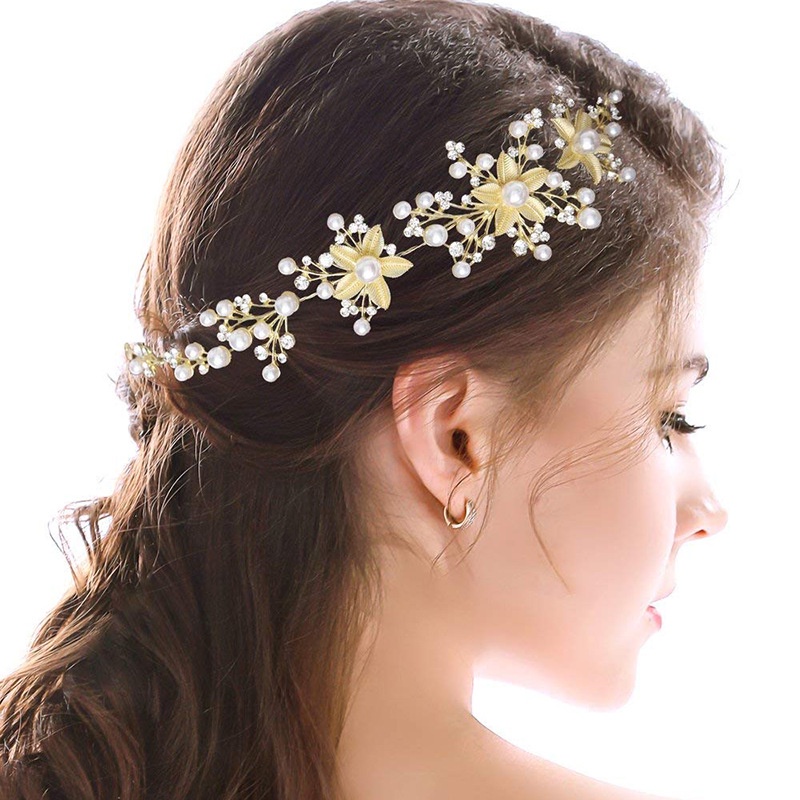 Băng Đô Đính Đá Thời Trang Tinh Tế Cho Cô Dâu