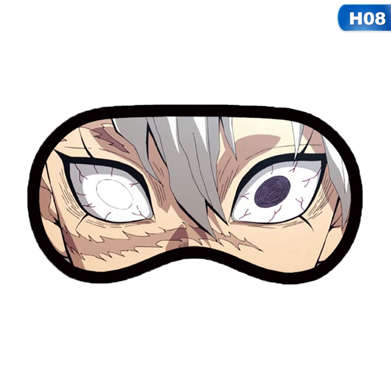Tmdbyx Mặt nạ bịt mắt bằng chất liệu cotton mềm họa tiết nhân vật anime có thể điều chỉnh linh hoạt