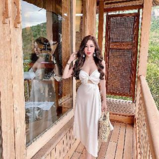 SET ÁO CÚP VÁY VẠT CHÉO PHI LỤA SIÊU XINH