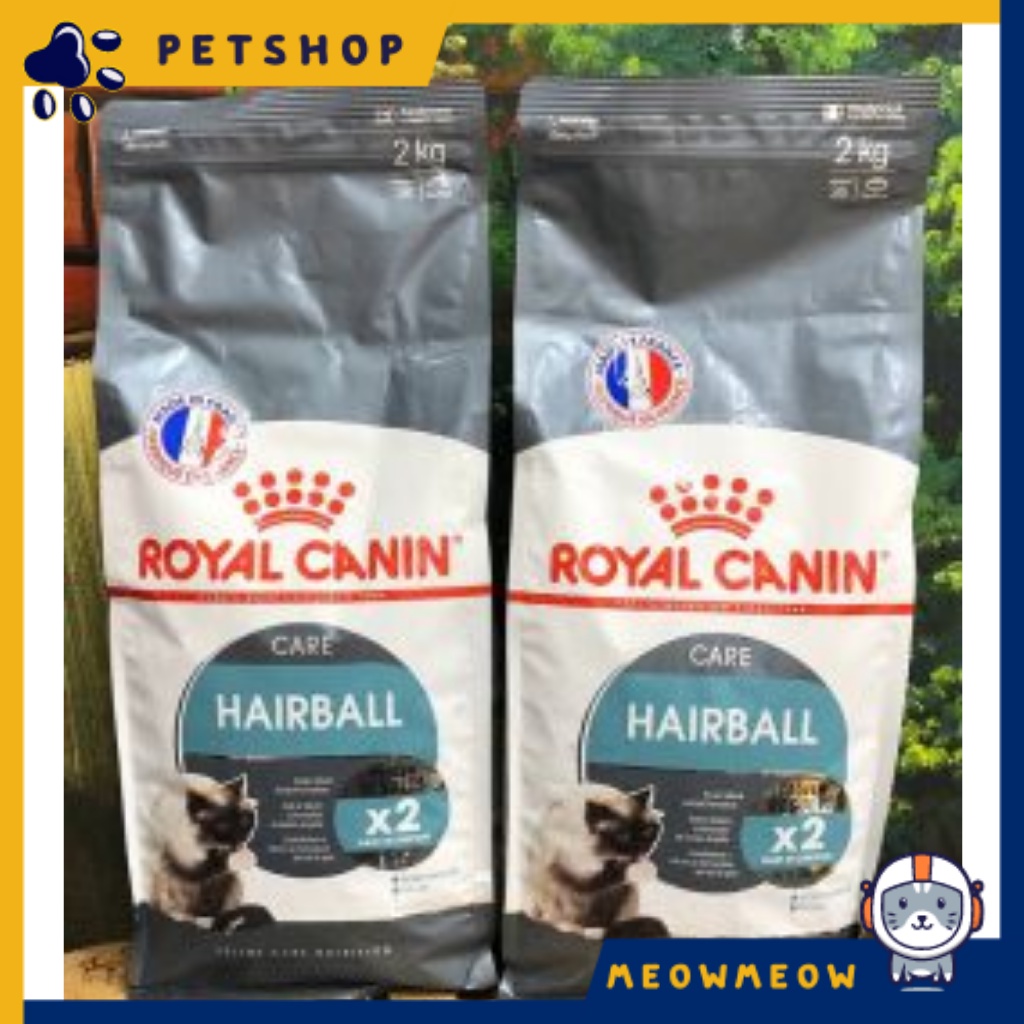 Hạt cho mèo Royal Canin Hairball | Túi 2kg | Thức ăn hạt dinh dưỡng và giảm búi lông cho mèo lớn.