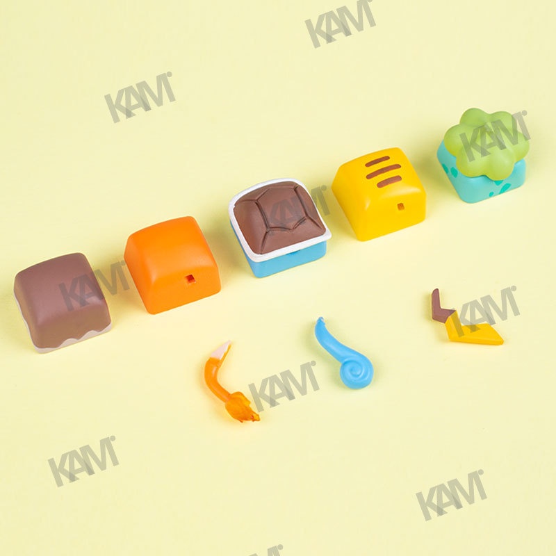 Kam Pokemon Metal Keycaps Pikachu Anime Cartoon Backlight Bàn phím cơ dễ thương Elf Keycaps Handmade Keycaps Handmade Keycaps cho ESC kaih Cherry Mx Artisan Keycaps