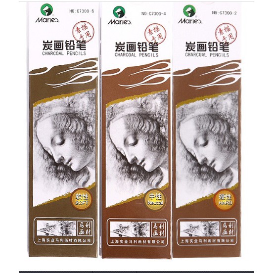 Bút chì Maries - 2H/HB/B/2B/3B/4B/5B/6B/7B/8B/10B/12B/14B