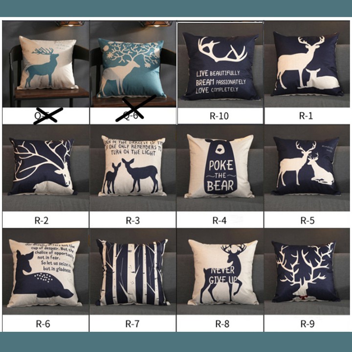 DỌN KHO VỎ GỐI TỰA SOPHA, XE HƠI, GHẾ VĂN PHÒNG KT 45*45 cm GIAO NGẪU NHIÊN