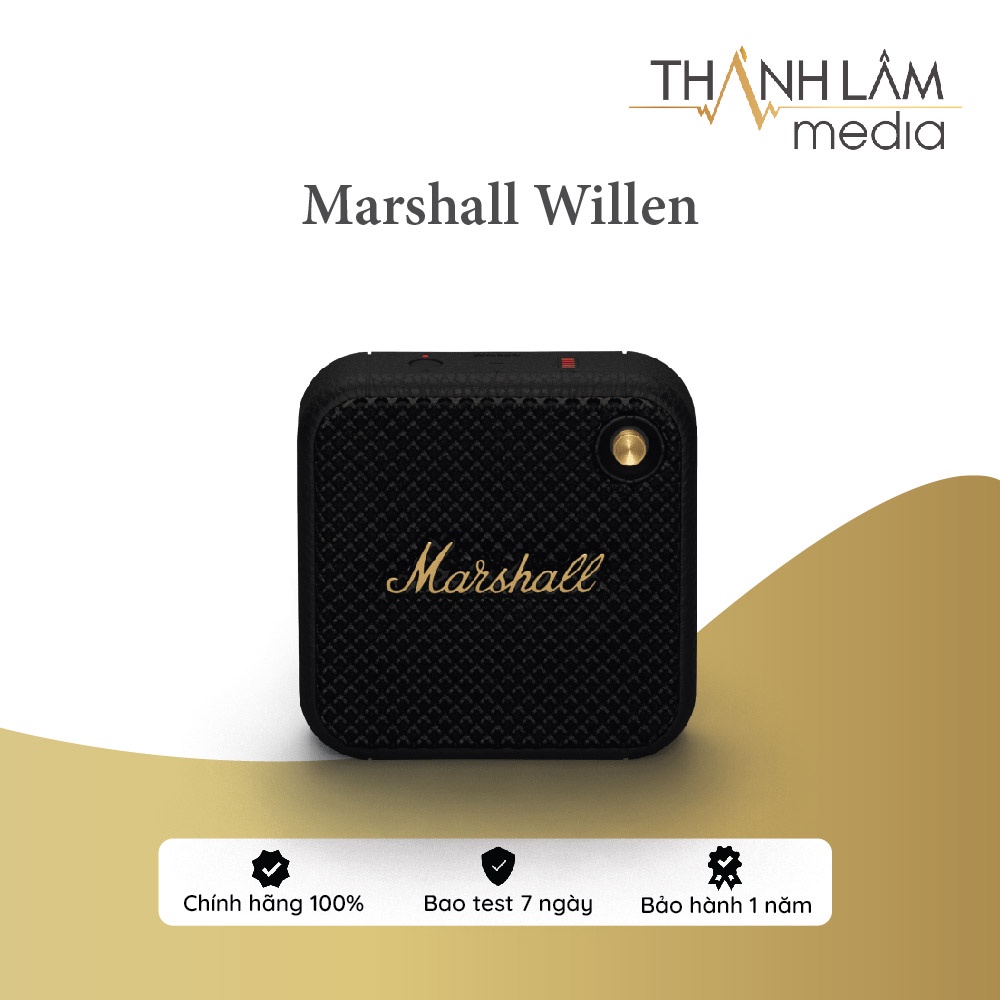 Loa Marshall Willen - Loa Bluetooth mini Chính Hãng - Thiết kế nhỏ gọn độc đáo, nghe nhạc hay - Bảo hành 12 tháng