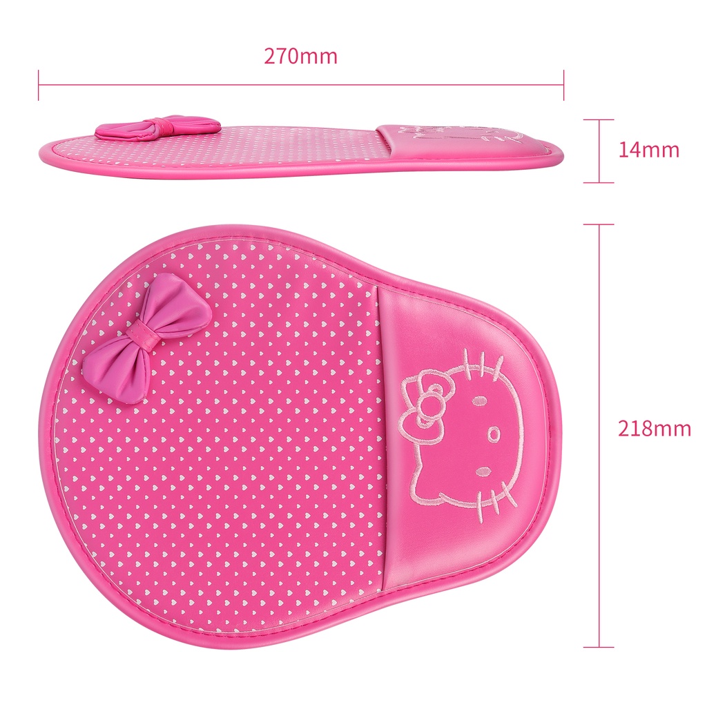 Tấm Lót Chuột Máy Tính Bằng Gel PU Silicon Gel Dày Siêu Mềm Chống Trượt In Hình Hello Kitty Có Đệm Kê Cổ Tay Thoải Mái Cho Nhà Ở