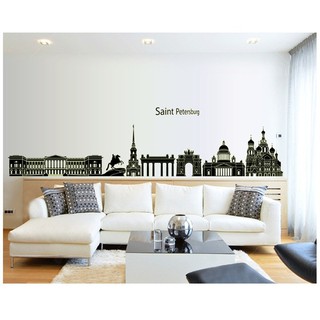 (HCM) Decal dán tường Dạ quang Saint Peterspurg - decalhcm