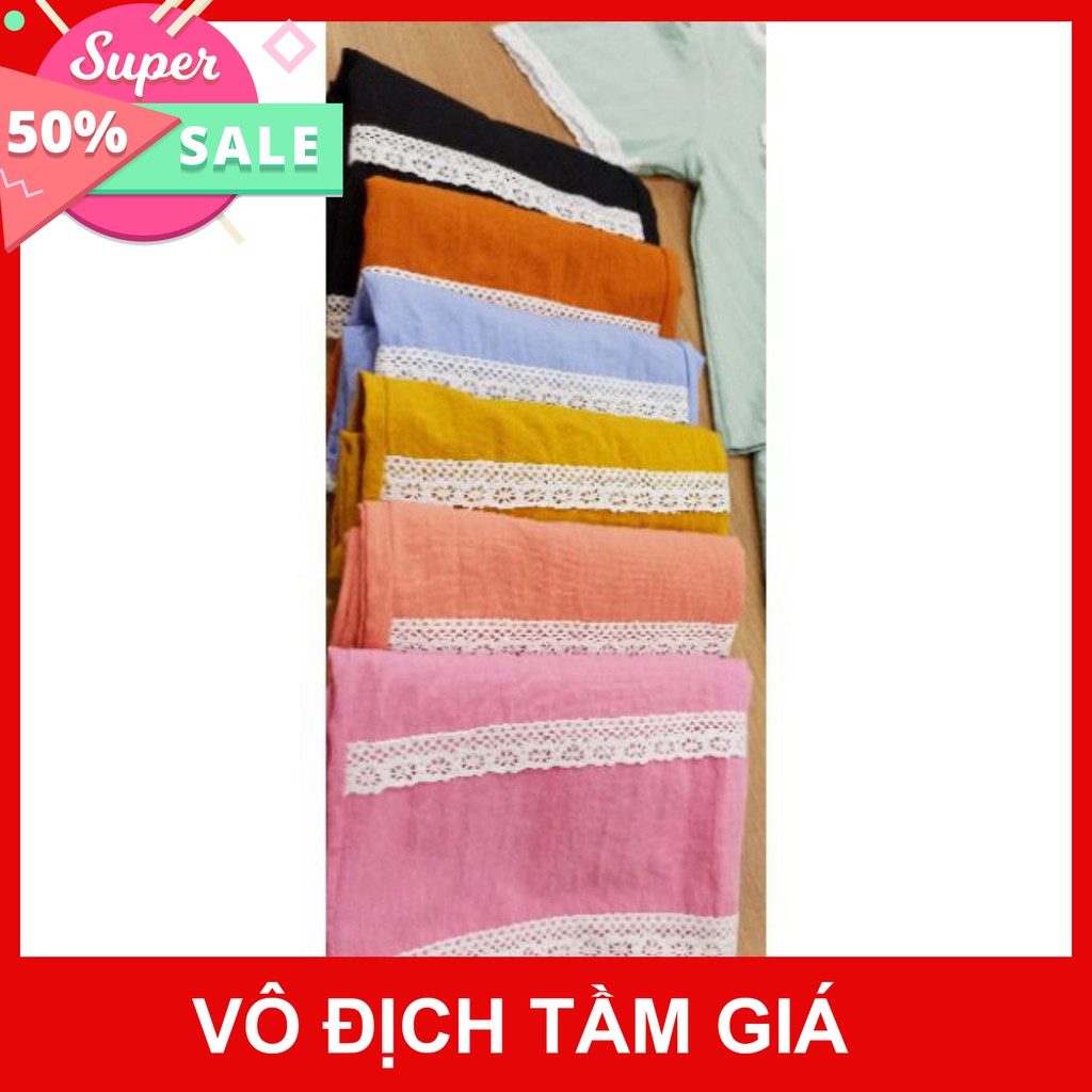 <HOT> 😍😍😍Set Đồ Bộ Mặc Nhà Phối Ren - Vải Lụa Tuyết Cao Cấp - Vải Dày Dặn - 8 Màu - Form Quần Ống Rộng Sang Chảnh | BigBuy360 - bigbuy360.vn