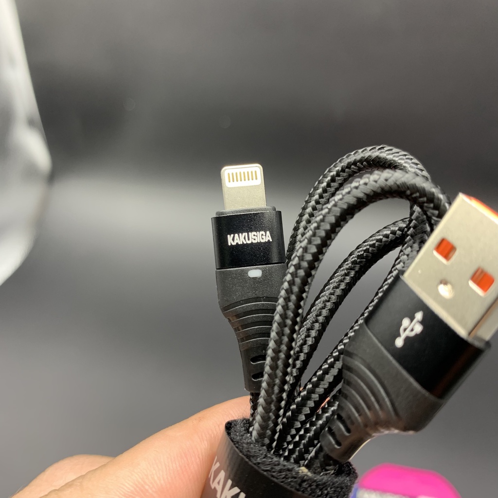 Cáp sạc tự ngắt, Dây sạc nhanh cho các dòng điện thoại Táo Samsung Oppo Có đèn Led, Sạc nhanh CHÍNH HÃNG KAKUSIG