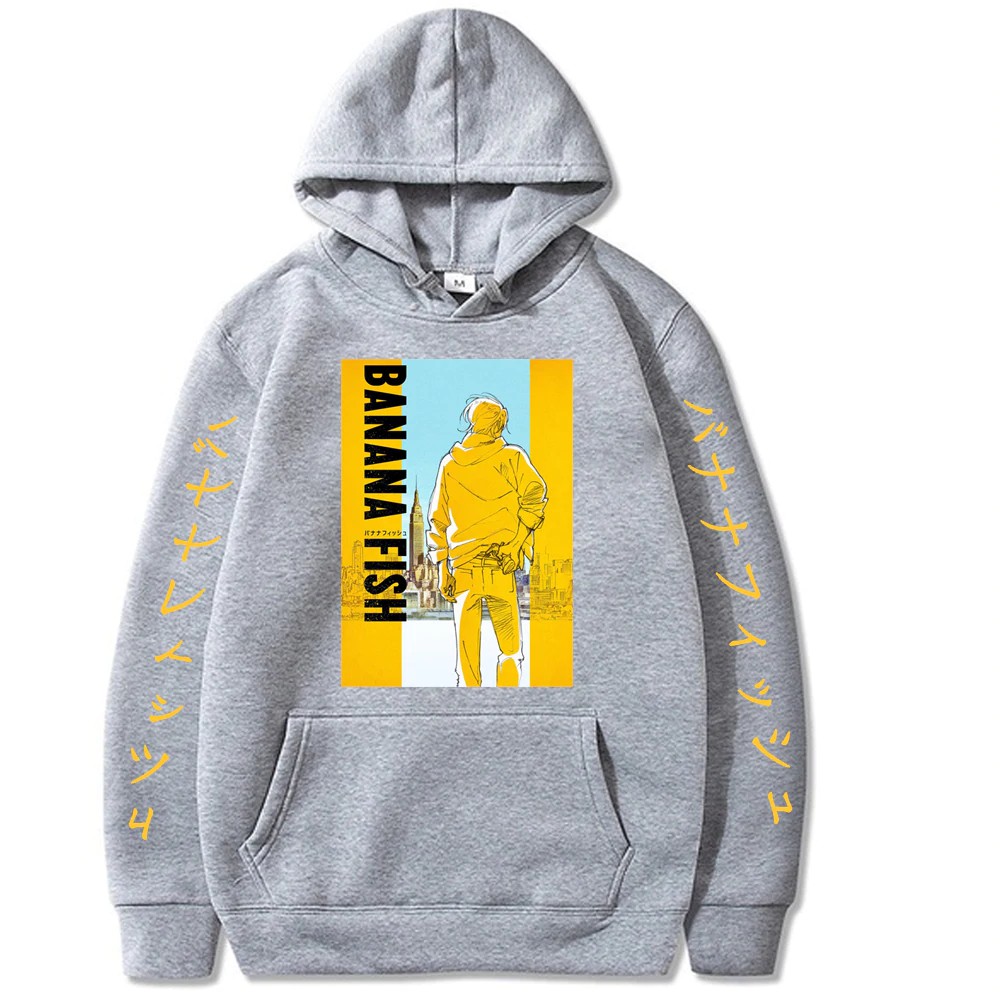 Áo hoodie in họa tiết hoạt hình Banana Fish 2 cá tính trẻ trung | BigBuy360 - bigbuy360.vn