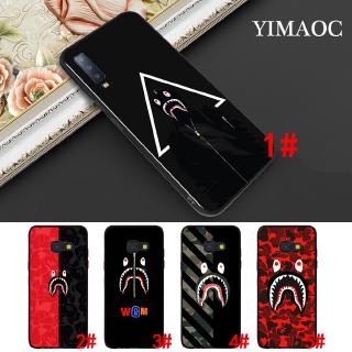Ốp điện thoại mềm hình cá mập bape 11A cho Samsung A3 A5 A6 Plus A7 A8 A9 2016 2017 2018 A20E