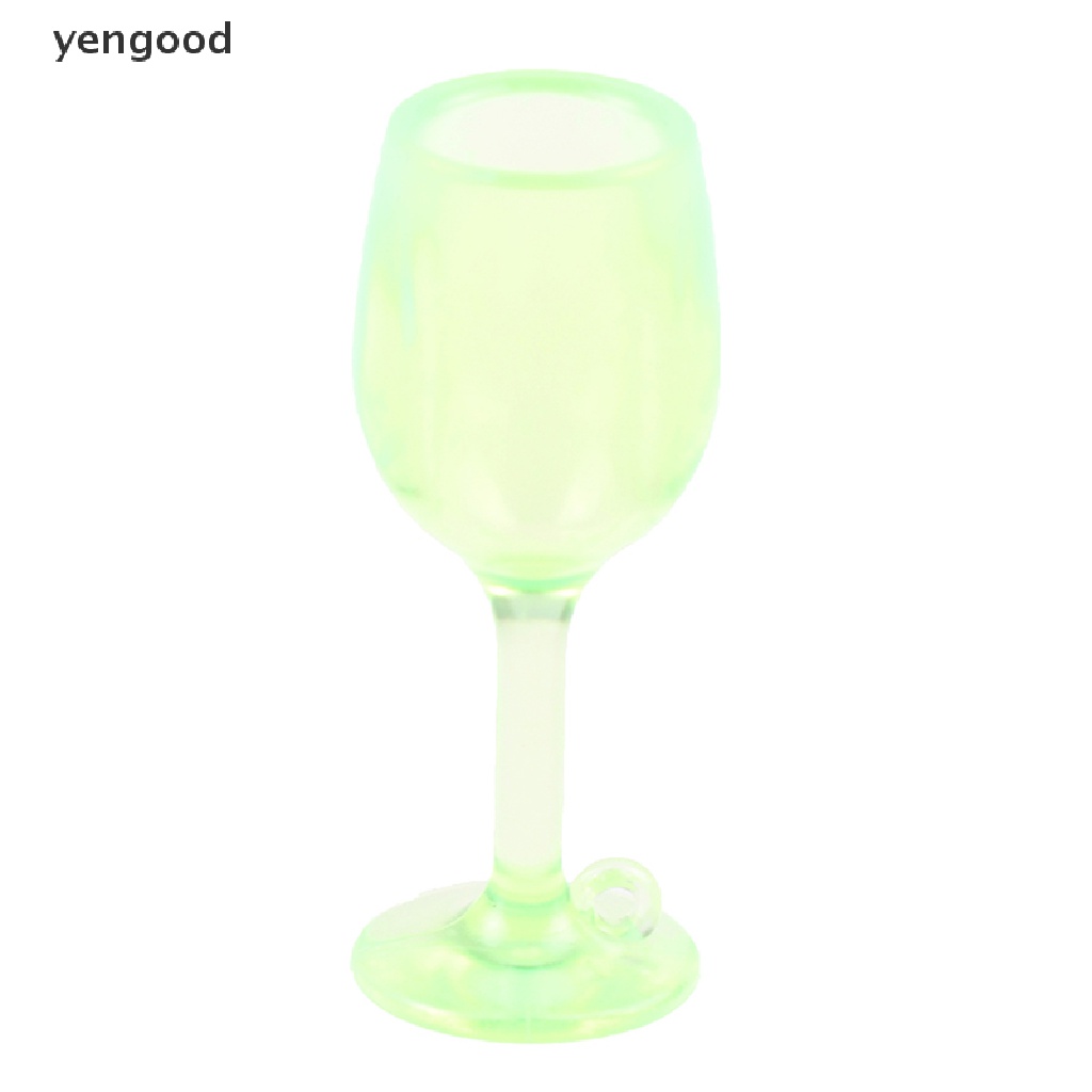 (ydWR) 5 Ly Thủy Tinh Uống Rượu Thu Nhỏ 1: 12 Đầy Màu Sắc Trang Trí Nhà Búp Bê Quán Bar