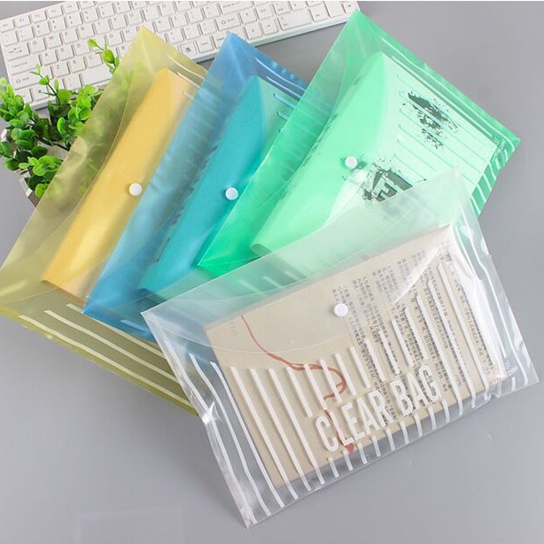 Túi clear bag đựng giấy tờ khổ A4 màu trong