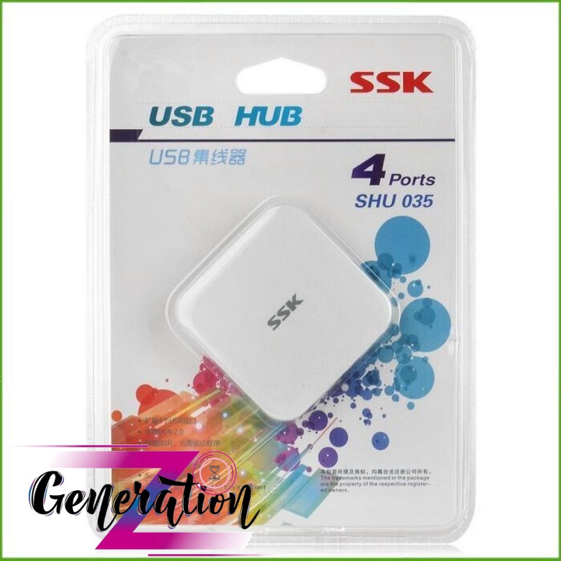 Hub Usb 4 cổng SSK SHU 035 – Hàng Chính Hãng