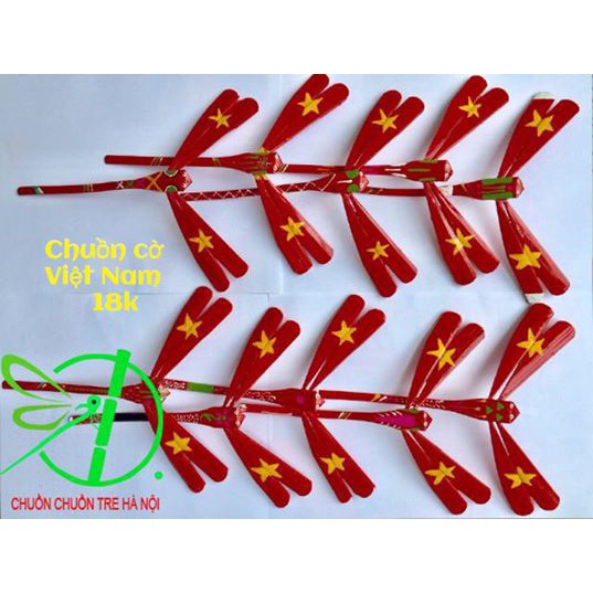 Chuồn chuồn tre hình là cờ việt nam