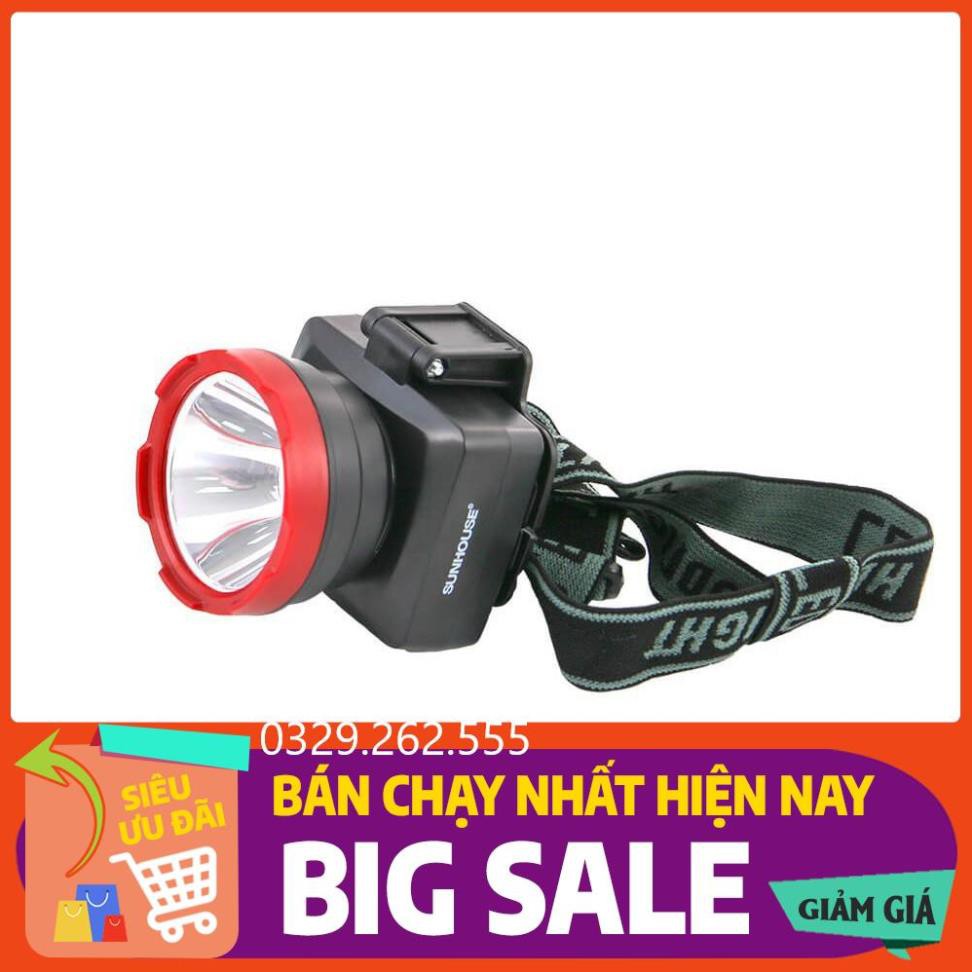 (FreeShip) Đèn pin đội đầu SunHouse siêu sáng - Chính hãng, giá tốt