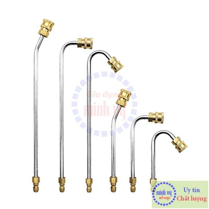 Az- Ống nối dài uốn cong 30° 90° U nối nhanh béc phun gắn súng xịt rửa áp lực cao - Ren nối nhanh 1/4 - Phụ kiện máy rửa