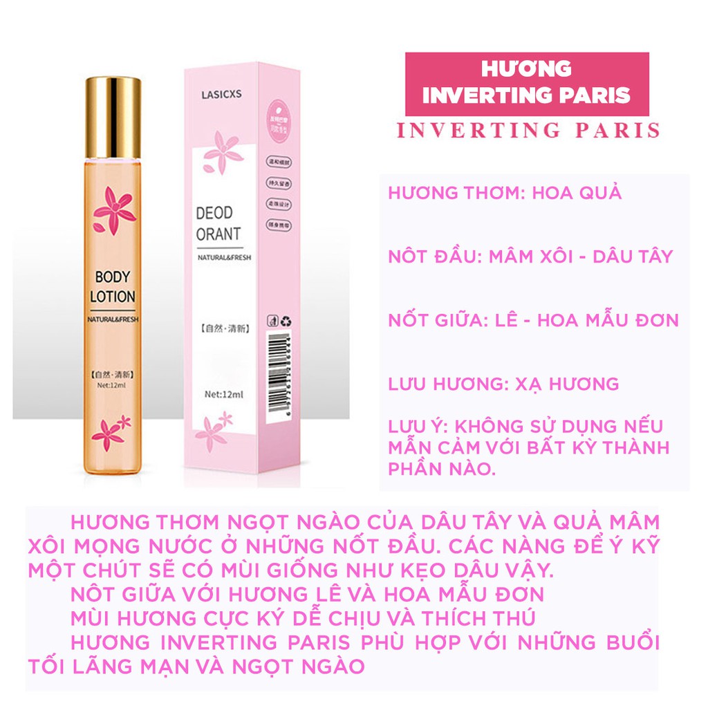 ✨FREESHIP✨ Nước hoa dạng lăn LASICXS 12ml nội địa Trung cao cấp, nước hoa toàn thân body mist | BigBuy360 - bigbuy360.vn