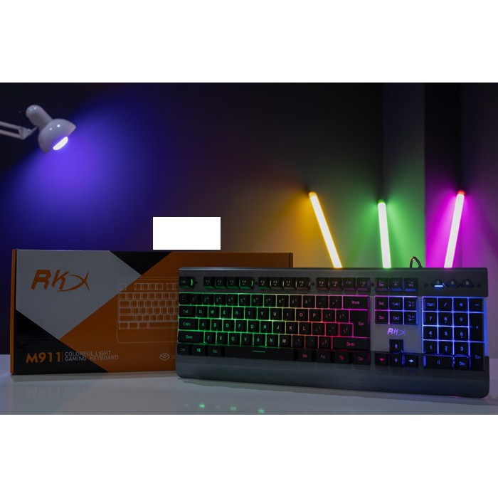 Bàn phím giả cơ HP K300 RK 911M chơi game cực đã led RGB