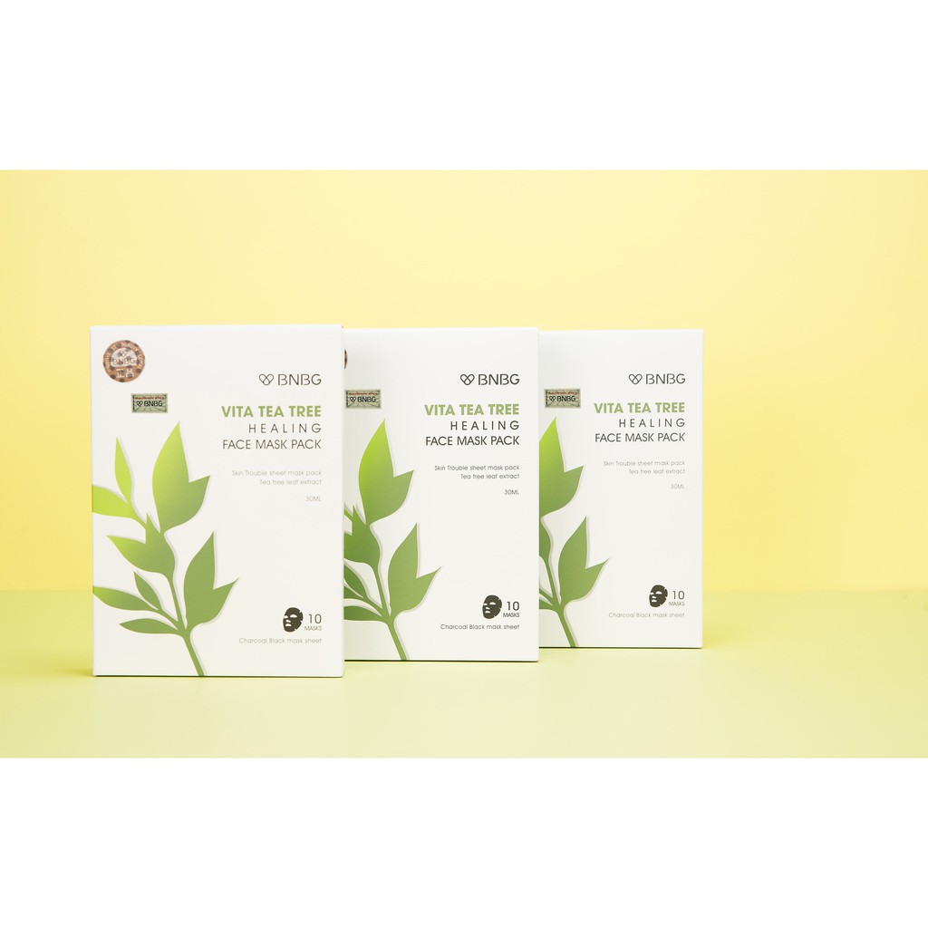 Mặt Nạ Tràm Trà Giảm Mụn, Thải Độc Da BNBG Vita Tea Tree Healing Face Mask Pack 30ml