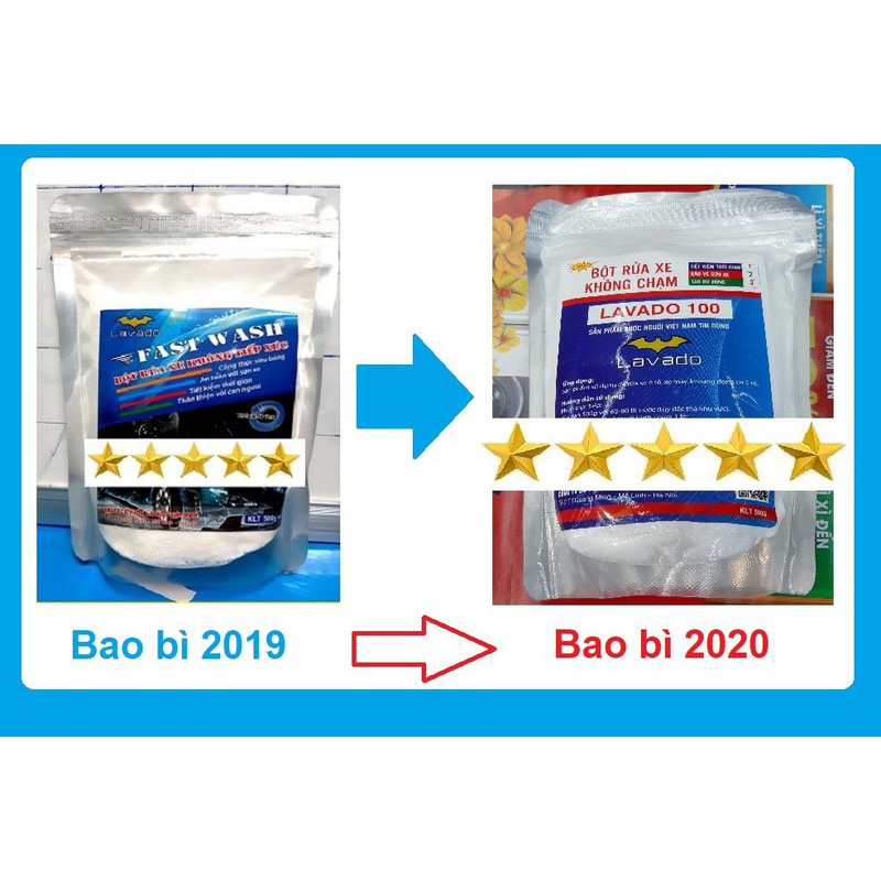 Bột rửa xe không chạm lavado 500g siêu sạch
