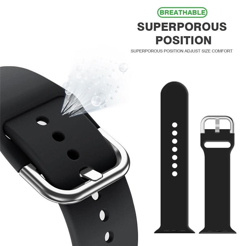 Dây Đeo Đồng Hồ 44mm 40mm 38mm 42mm 41mm 45mm IWatch Series 6 5 3 SE 7