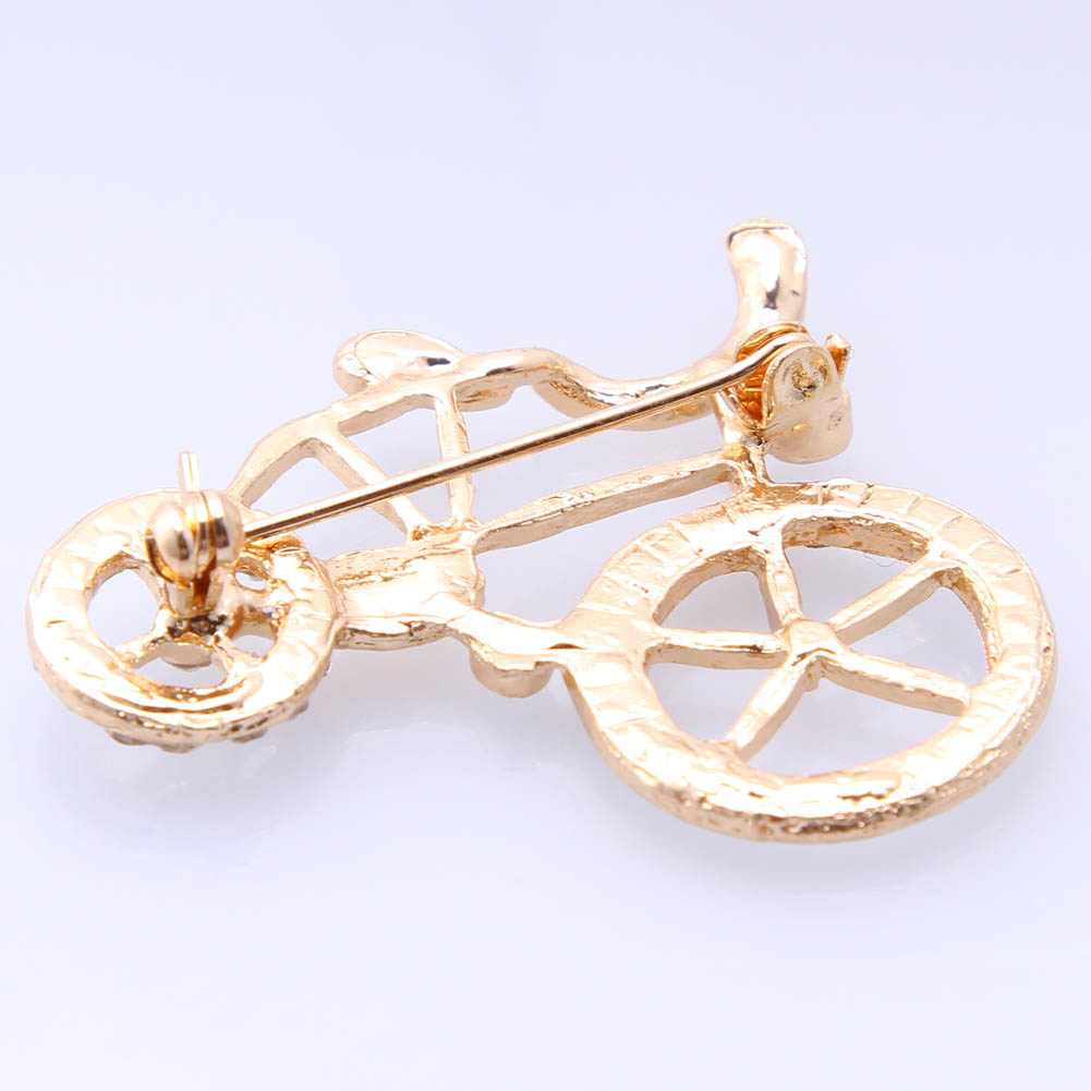 Trâm Cài Áo Hình Xe Đạp Đính Đá Thời Trang