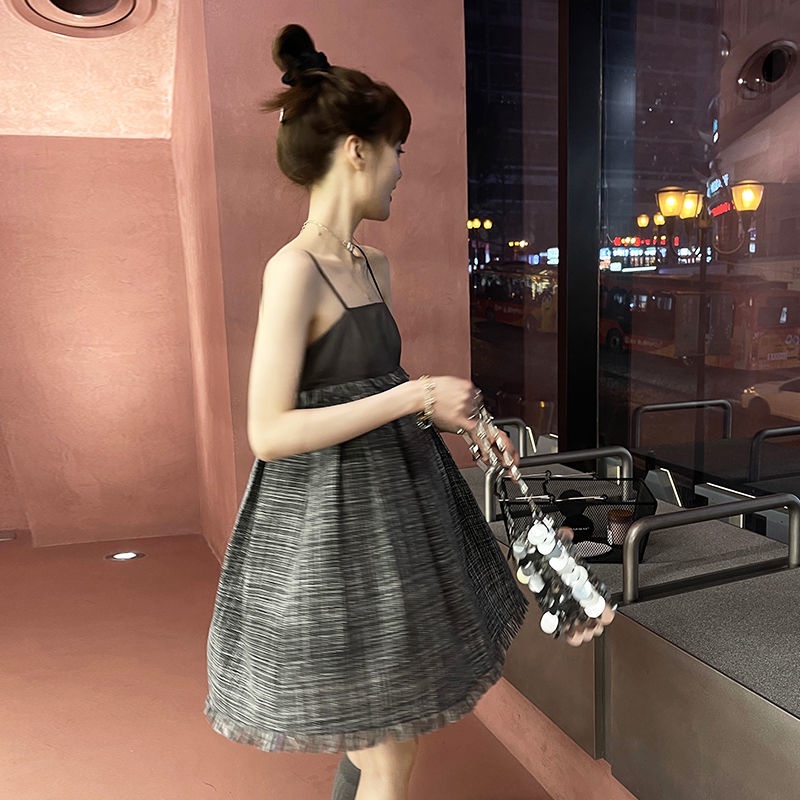 Đầm IELGY không tay phong cách Pháp cổ điển cho nữ